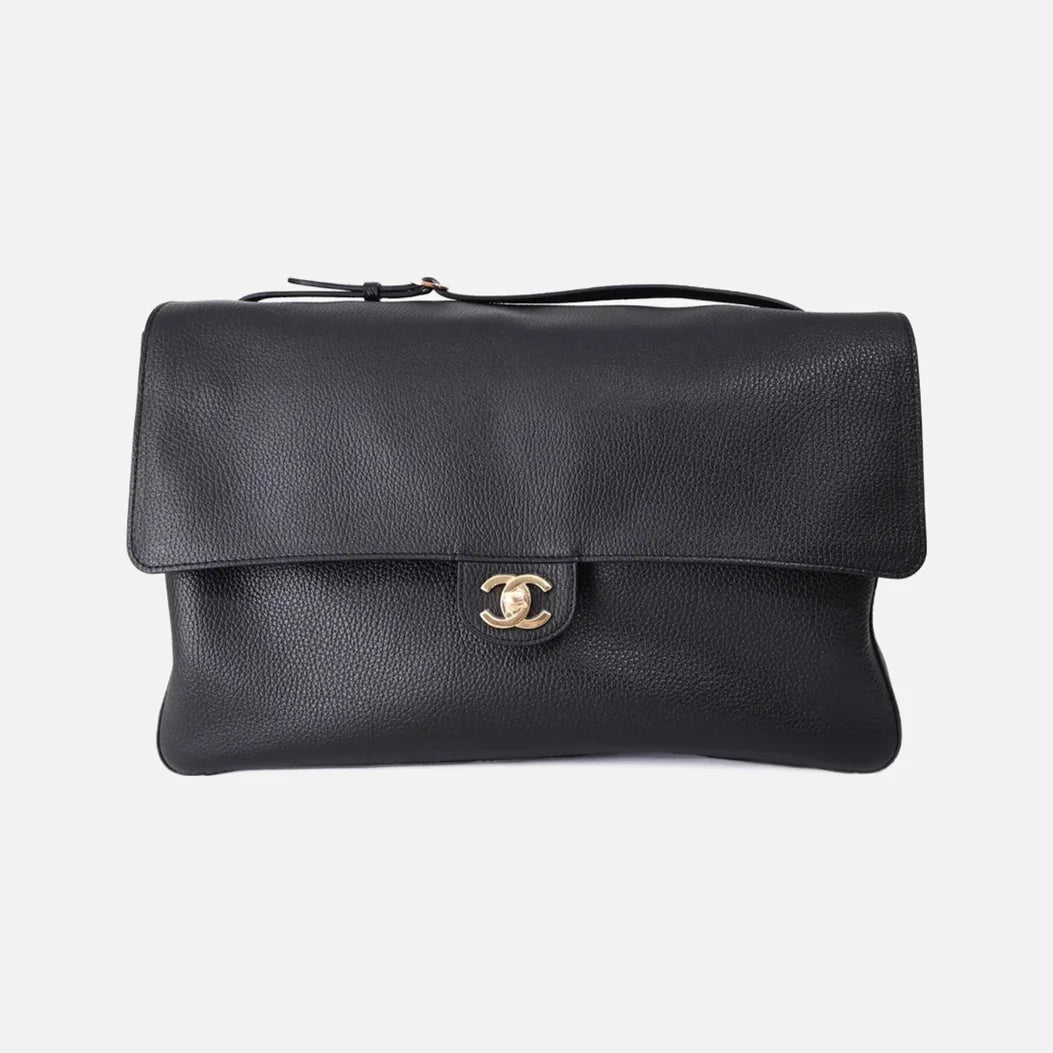 Chanel Maxi Flap Leather - 38.5cm GHW