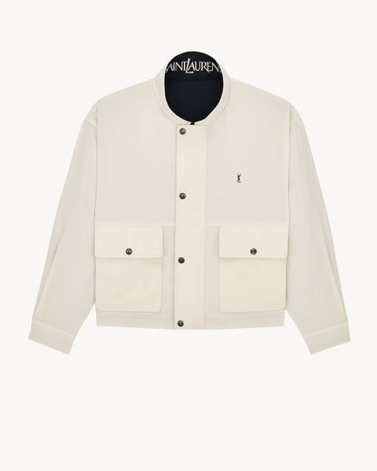 YSL Cassandre reversible jacket
