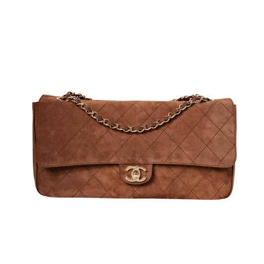 Chanel suede maxi flap 32cm
