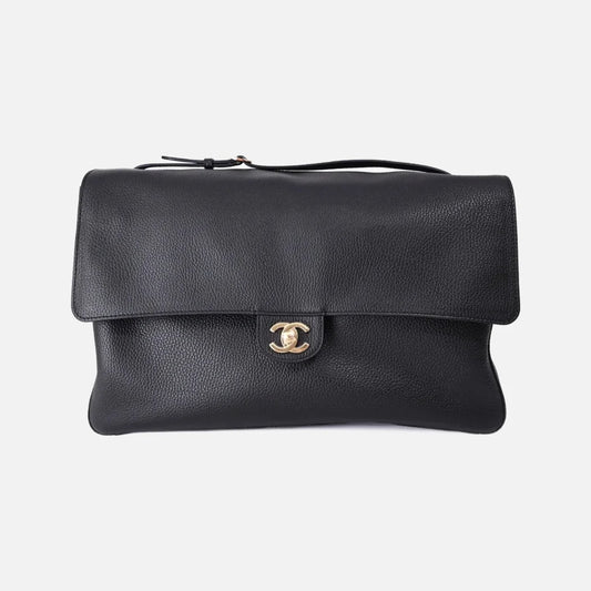 Chanel Maxi Flap Leather - 38.5cm GHW