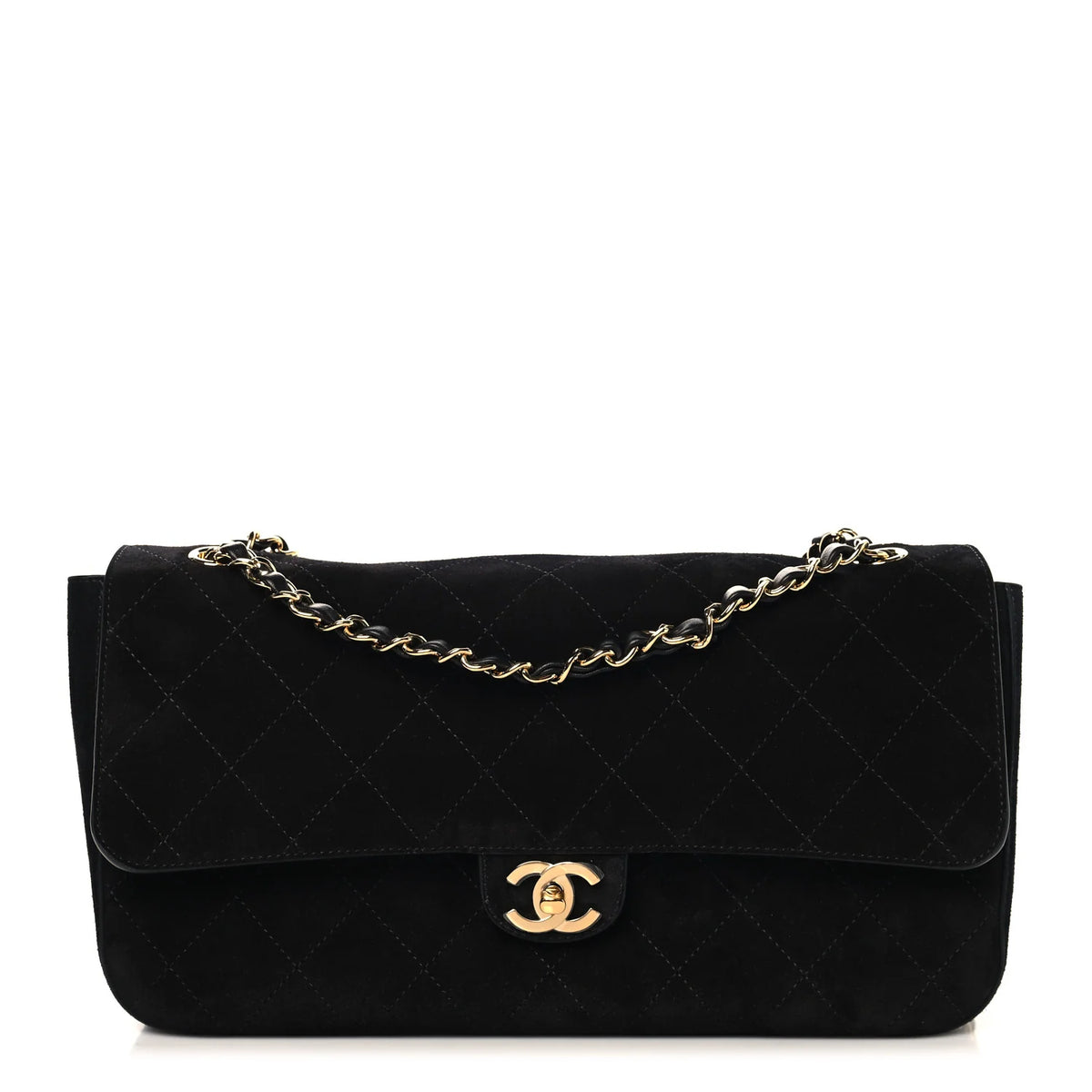Chanel suede maxi flap 32cm