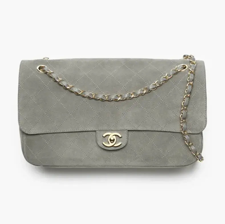 Chanel suede maxi flap 32cm